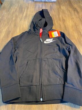 Nike Black Girls Zip Up Hoodie NWT Size Small